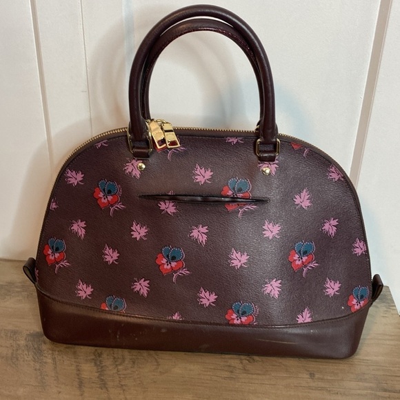 Coach | SIERRA SATCHEL IN WILDFLOWER PRINT COATED CANVAS - w Crossbody Strap - Picture 3 of 7